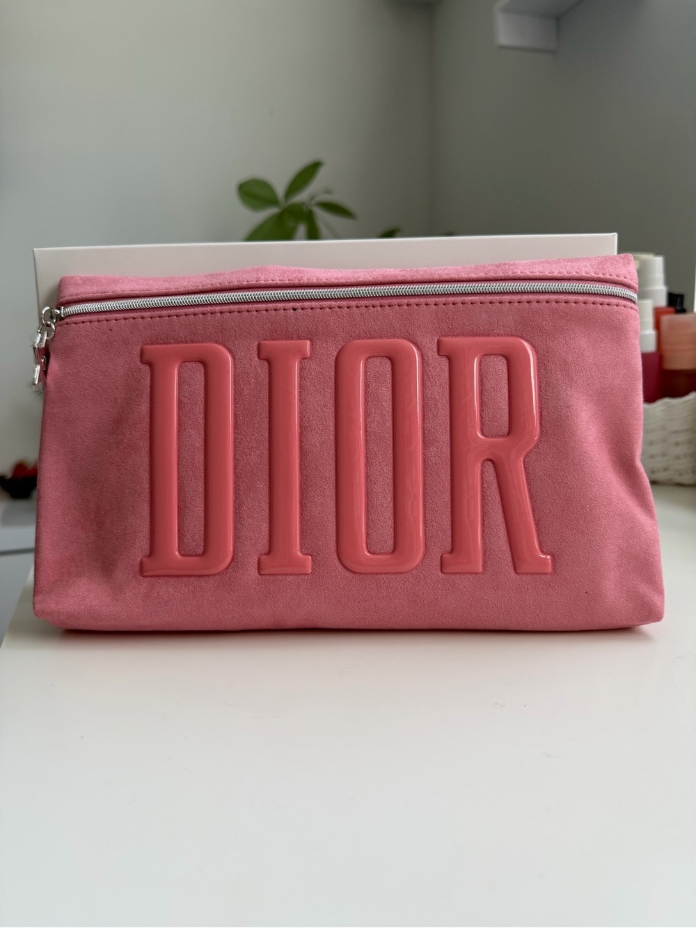 Dior Trousse Pink Cosmetic Pouch Makeup Bag Brand New in Box